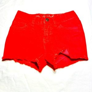 Cute Cat & Jack Red Jean Shorts 4T